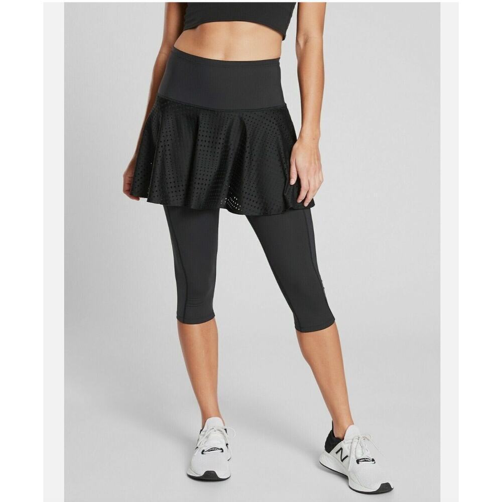 Athleta A-Game 2 in 1 Crop Stash Pocket Legging Tennis Skirt Size 3X